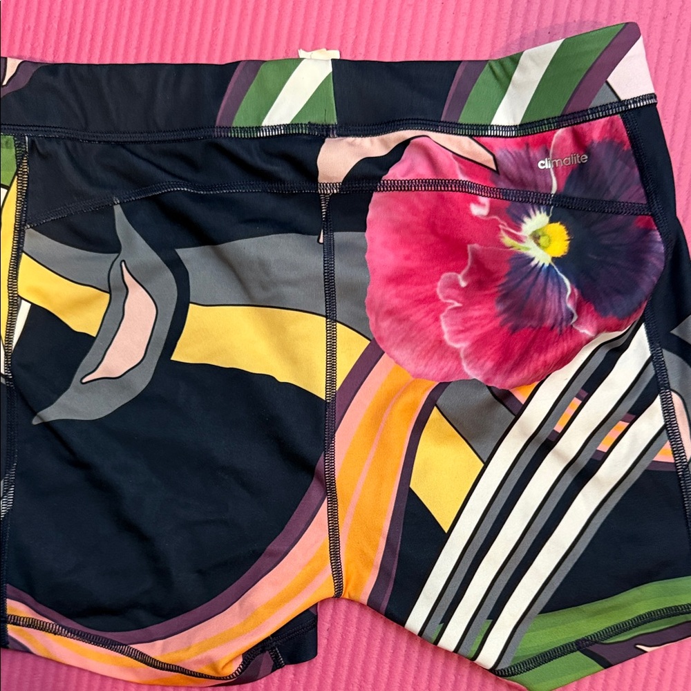 Adidas Multicolor Floral Graphic Shorts - Picture 3 of 3